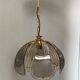 Smoked glass ceiling lamp