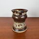 Ceramic workshop carafe vase from mid-century Danish design by Erik Askholm, 1960s.