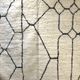 Moroccan Berber carpet Beni Ouarain with black graphic patterns 3,09x1.99m
