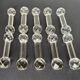 10 vintage glass knife holders