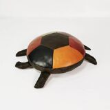 Patchwork leather pouffe - turtle, Germany 1960s