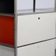Wim Rietveld Model 663-2 Modular Metal Storage Cabinet for Gispen, 1954