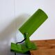 Green tube clip wall lamp office year 70 space age vintage