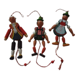 3 M. Gschnitzer articulated wooden puppets