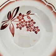 Ancienne Assiette Creuse Badonviller Vintage