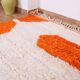 Handcrafted wool rug, size 140 x 260 cm