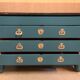 Commode empire bleu canard