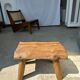 Stool in blond teak