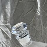 Small geometric carafe with diamond-shaped stopper and its 4 glasses