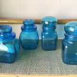 Turquoise blue jars