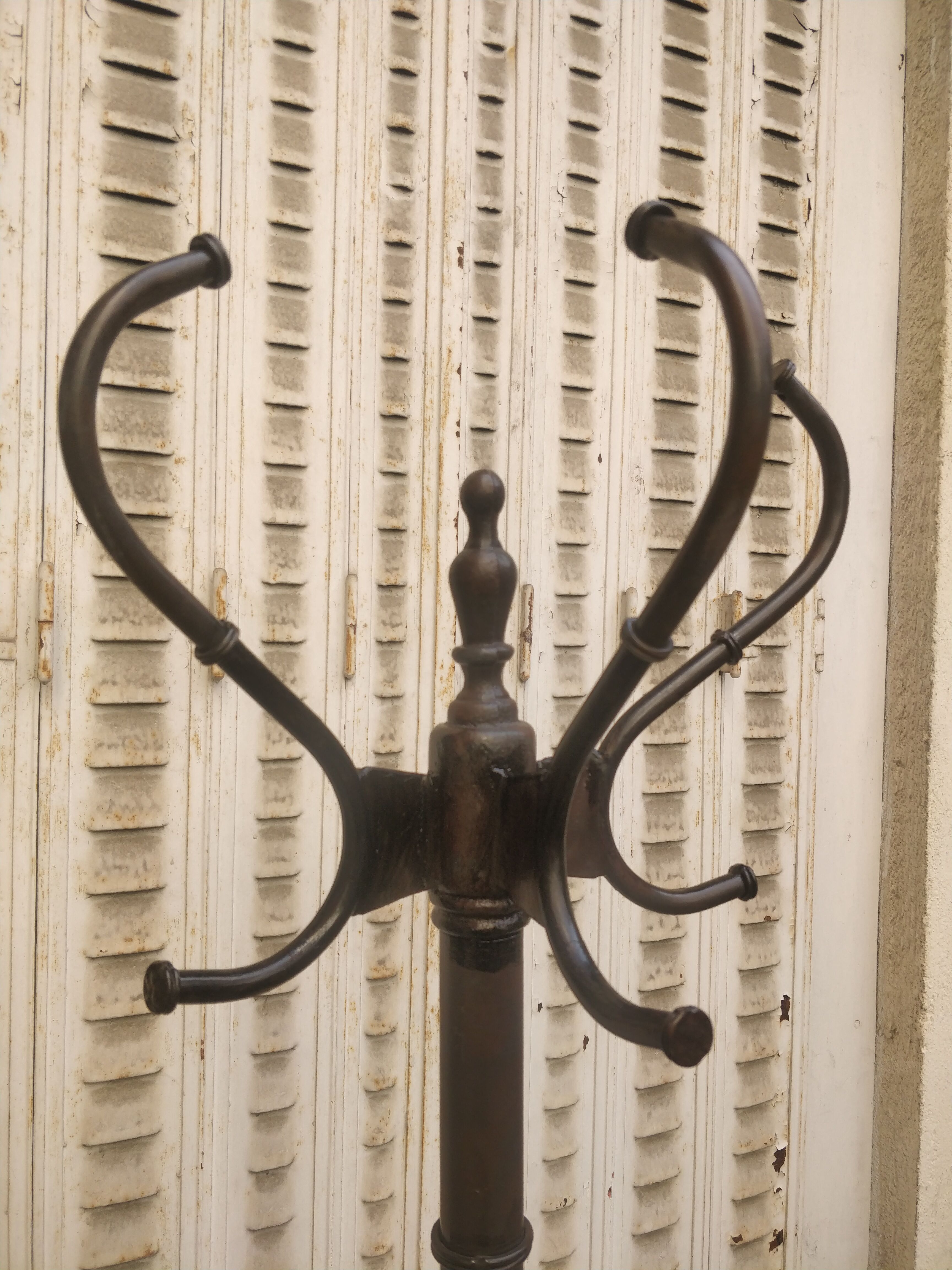 Portemanteau perroquet fer forgé