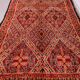 Grand tapis marocain fait main vintage 204 x 427 cm - Tapis en laine berbère rare