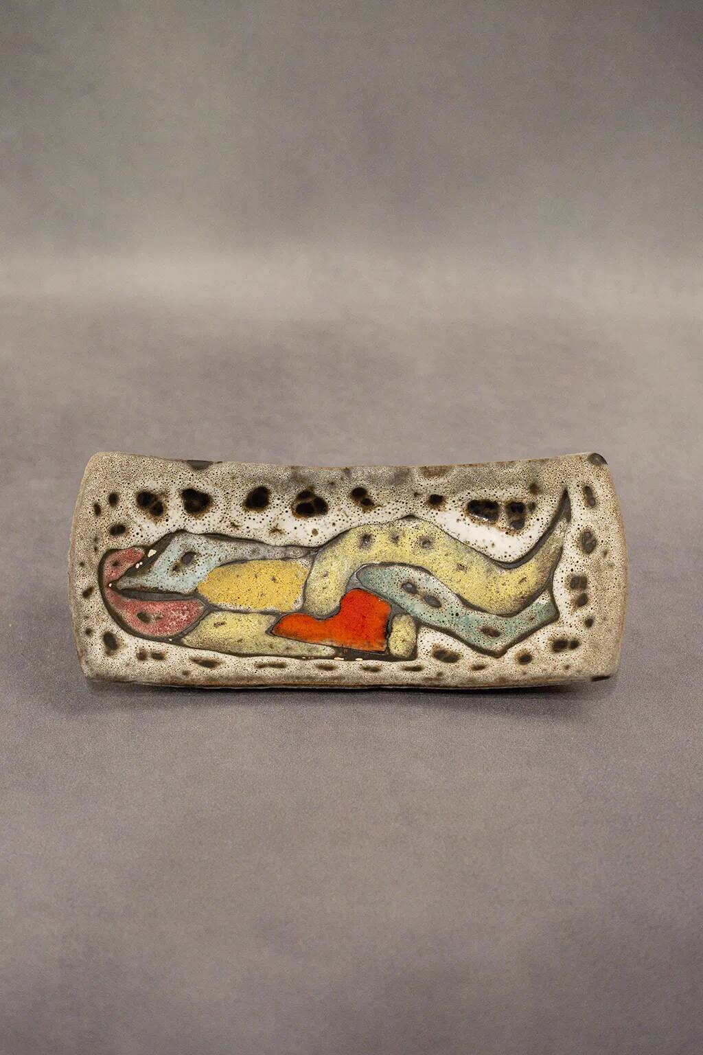 4 ceramic fat lava bowls by Marius Bessone – Vallauris – Mid-century