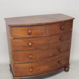 Mahogany veneer curved, English work, circa 1840