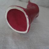 Hand ceramic fig tree color red burgundy