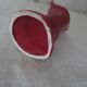 Hand ceramic fig tree color red burgundy