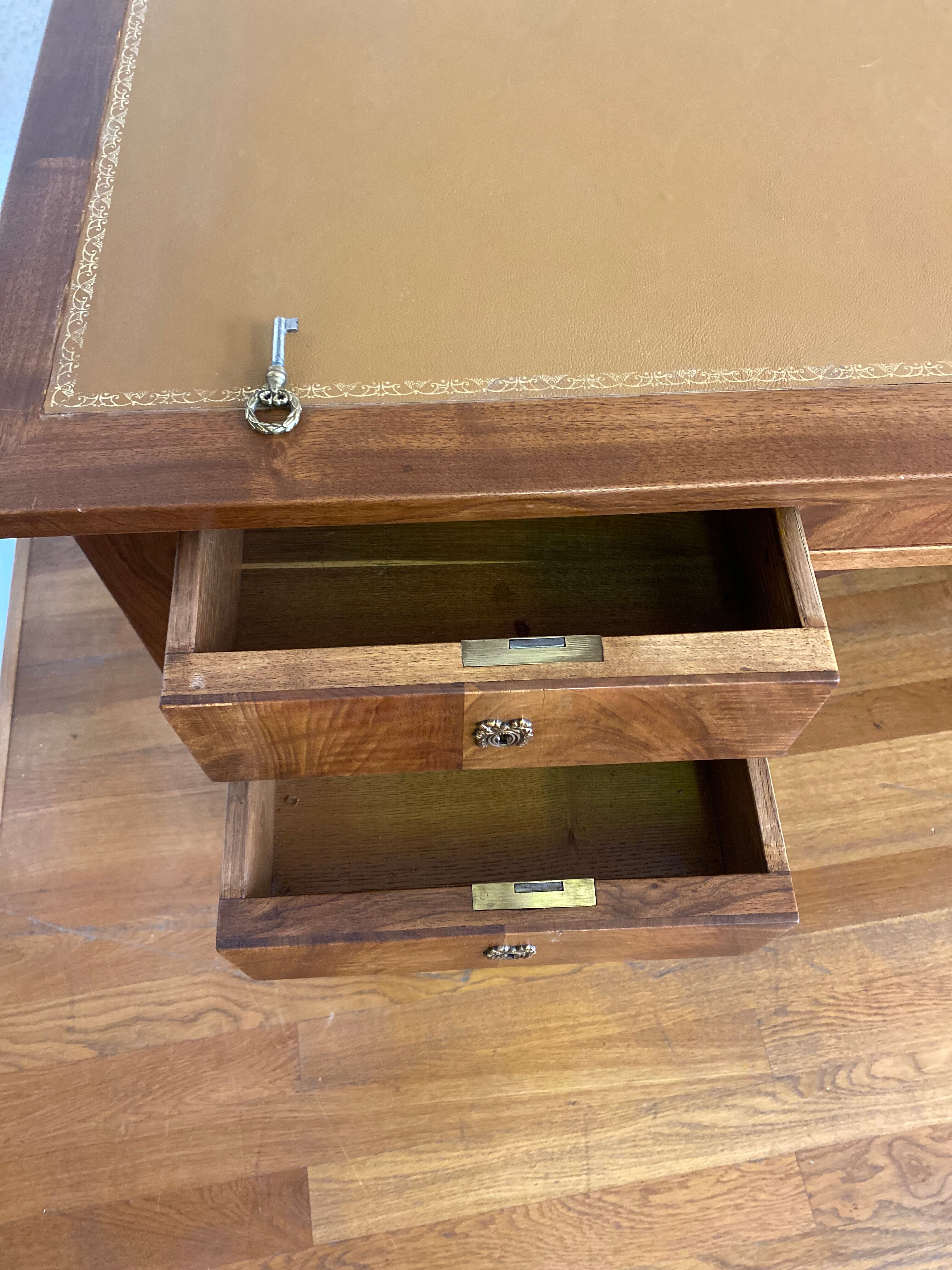 Bureau Louis Philippe en acajou blond