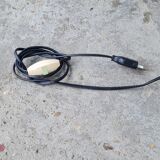 Wrought iron floor lamp and rope