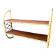 Rattan “arc” shelf