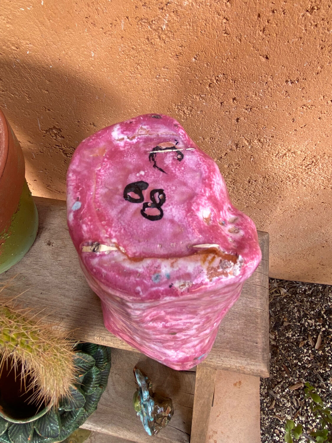 Glazed ceramic vase