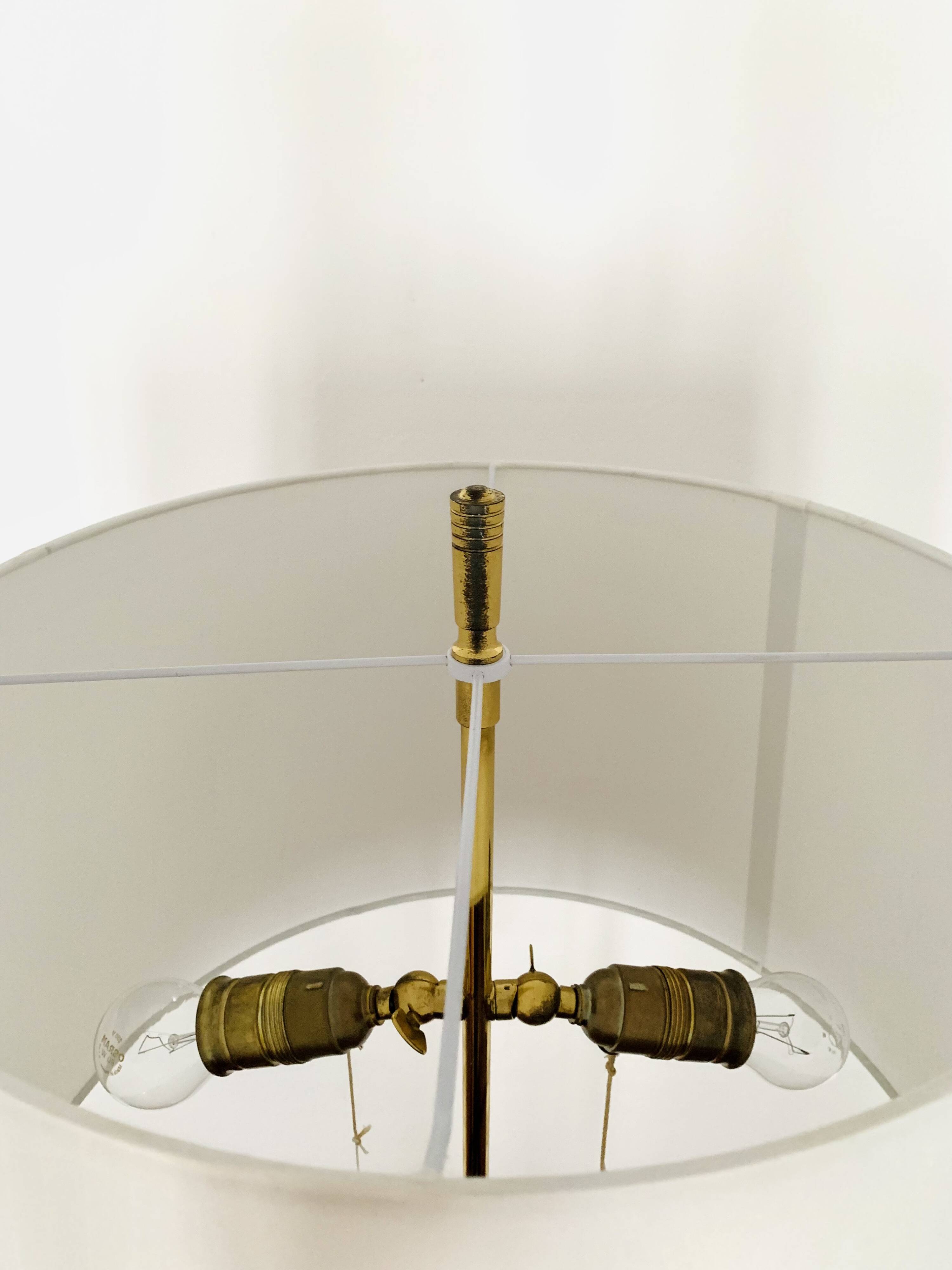 Brass Floor Lamp by Vereinigte Werkstätten