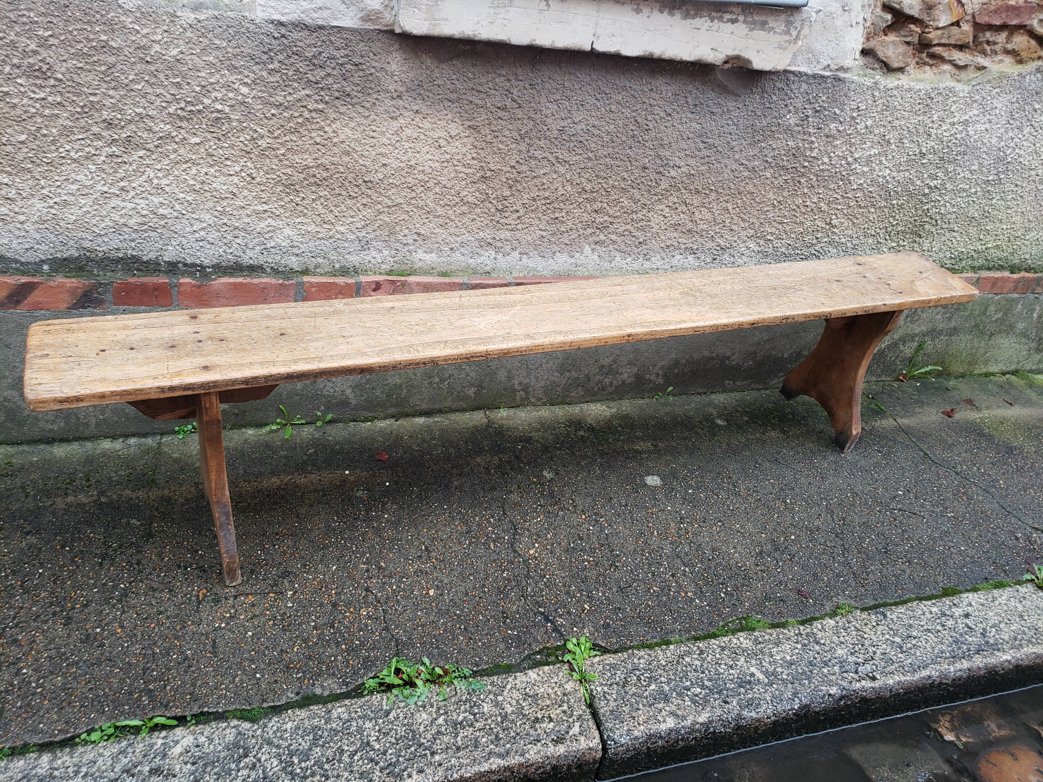 Wooden farm bench val de loi