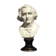 Bust limoges XlX century-signed