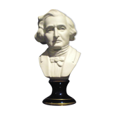 Bust limoges XlX century-signed