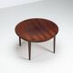 Gunni Omann large dining table in rosewood Omann Jun Denmark 1960