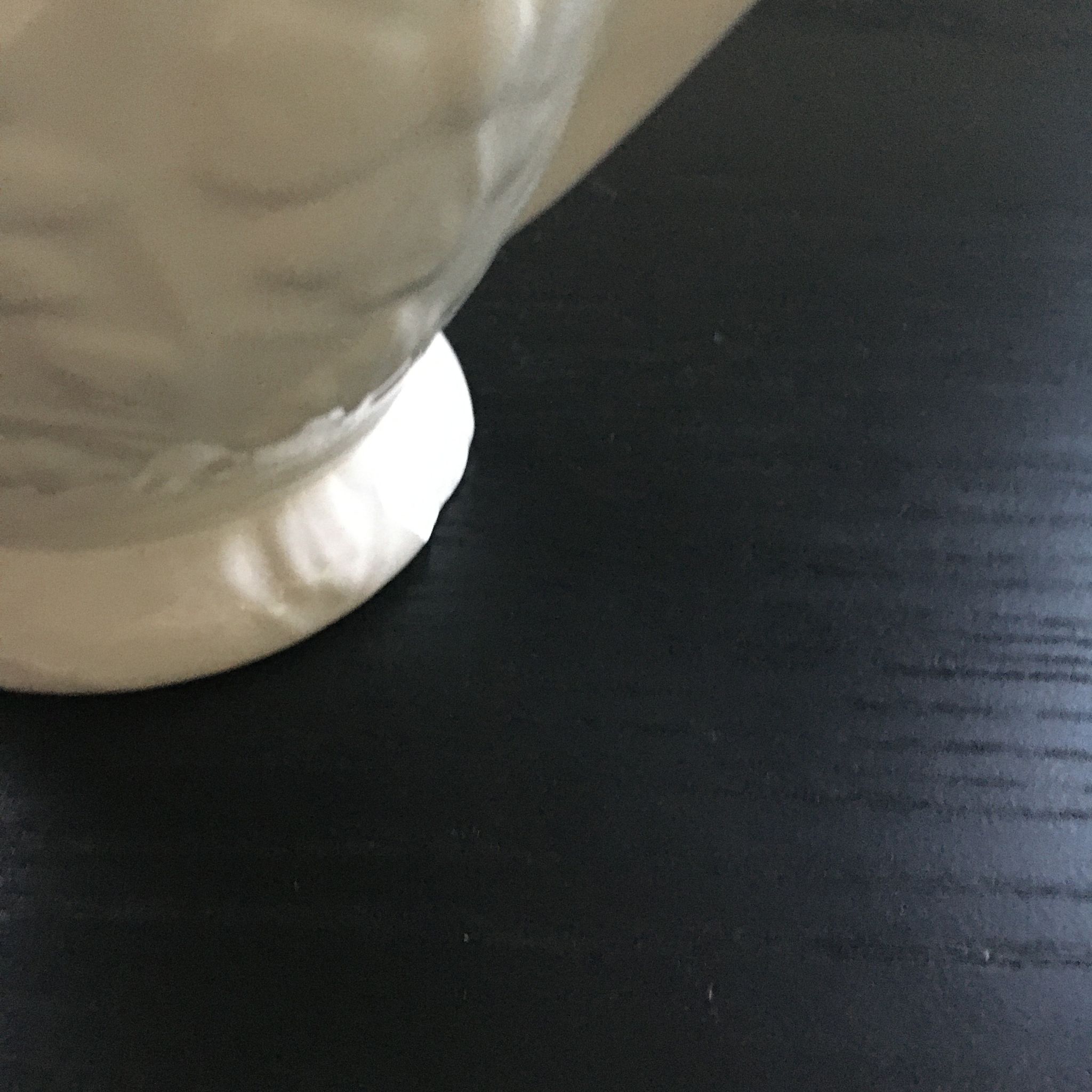 White slipware pitcher