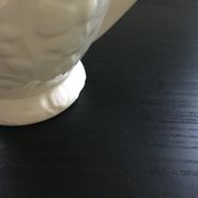 White slipware pitcher