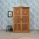 Large Art Deco wardrobe with sliding doors (renovated)