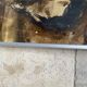 Painting 1972 under glass, metal frame