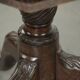 Antique wooden English rotating book table/side table from the 19th century