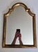 Stucco and wood fireplace mirror 53x38 cm