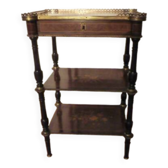 Napoleon III 3-level inlaid shelf