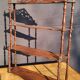 19th century molded mahogany wall shelf Louis-Philippe
