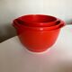 Set of 3 pull-out salad bowls Rosti Denmark Scandinavian design 1970