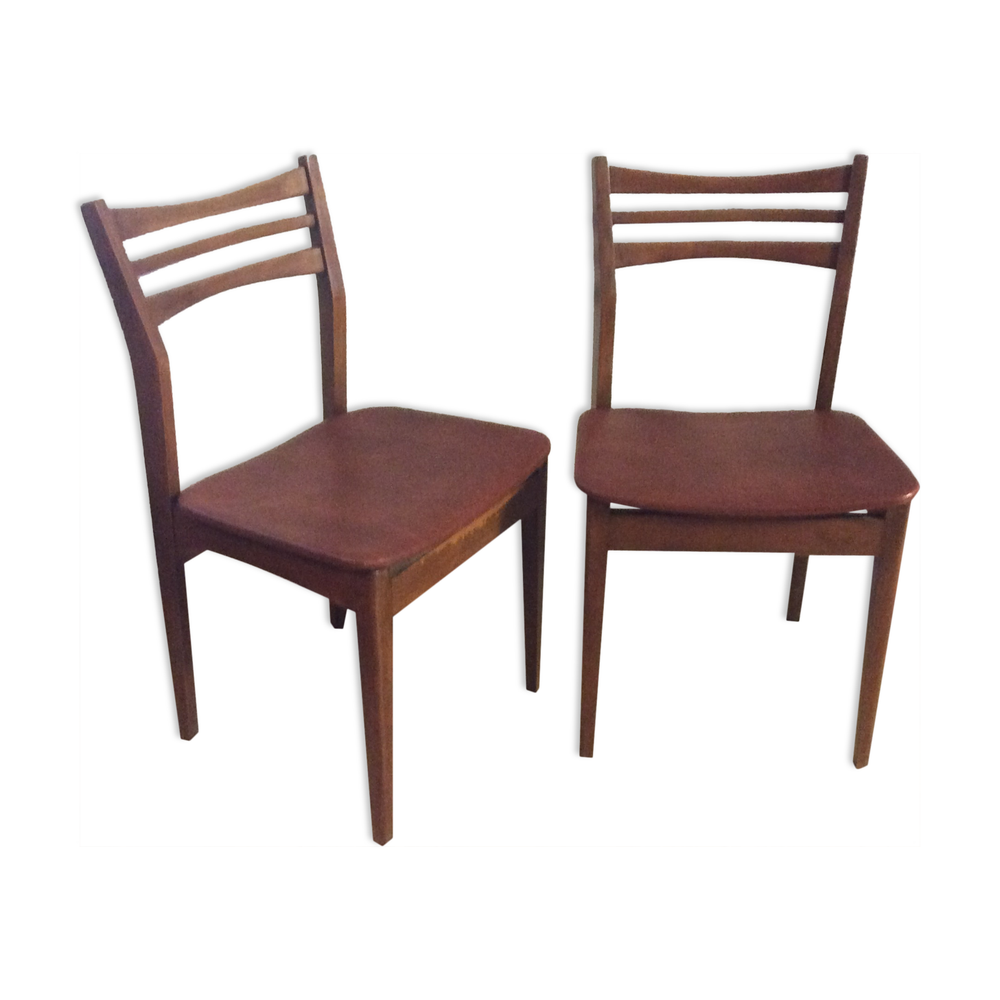 Paire de chaises scandinaves des années 60