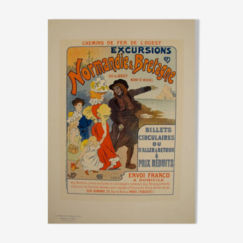 Affiche original chemin de Fer Exactitude par Fix-Masseau en 1979 - Petit Format - On linen