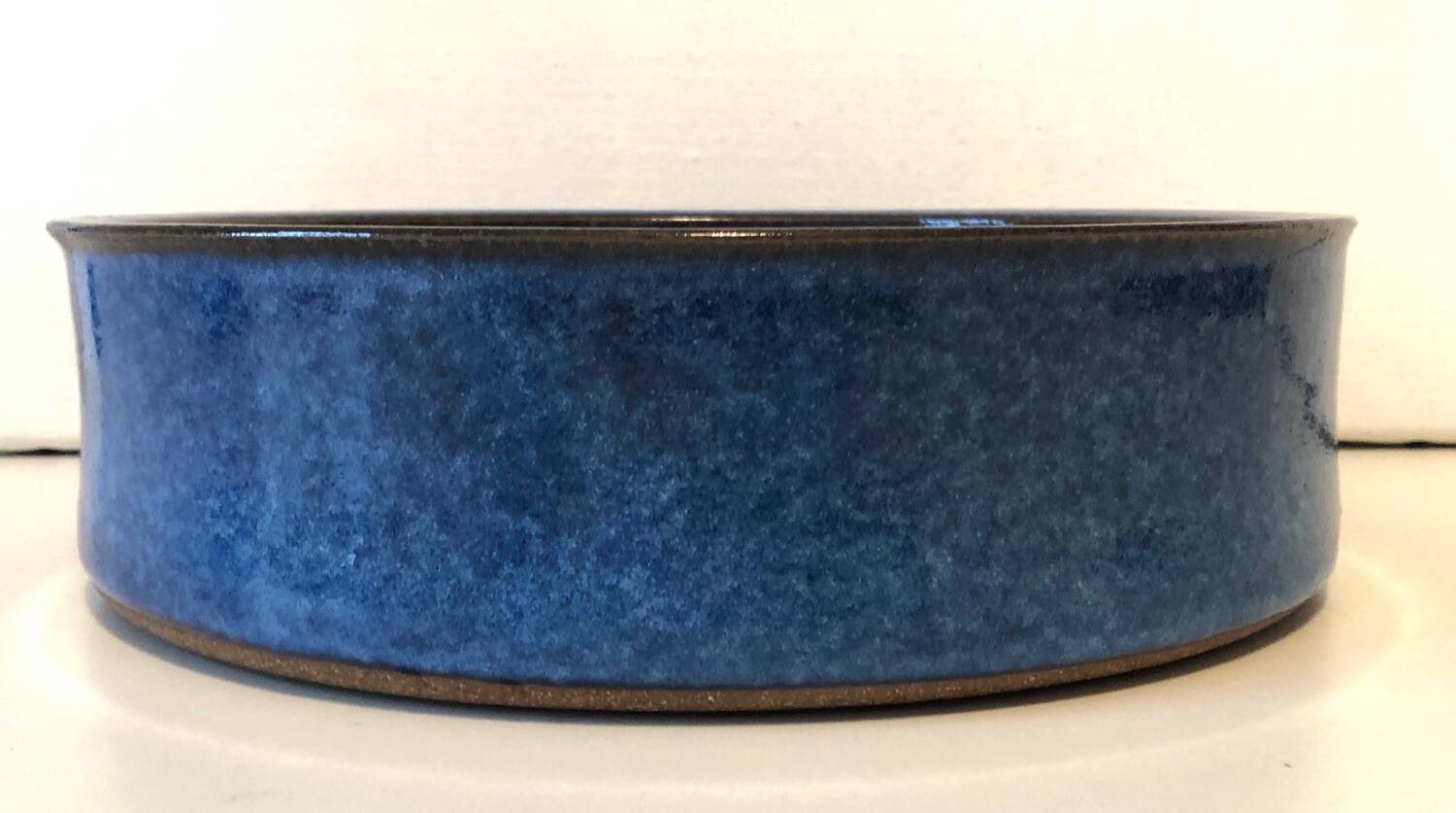 Blue ceramic handcrafted dish