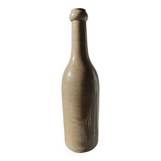 Vintage enamelled stoneware bottle