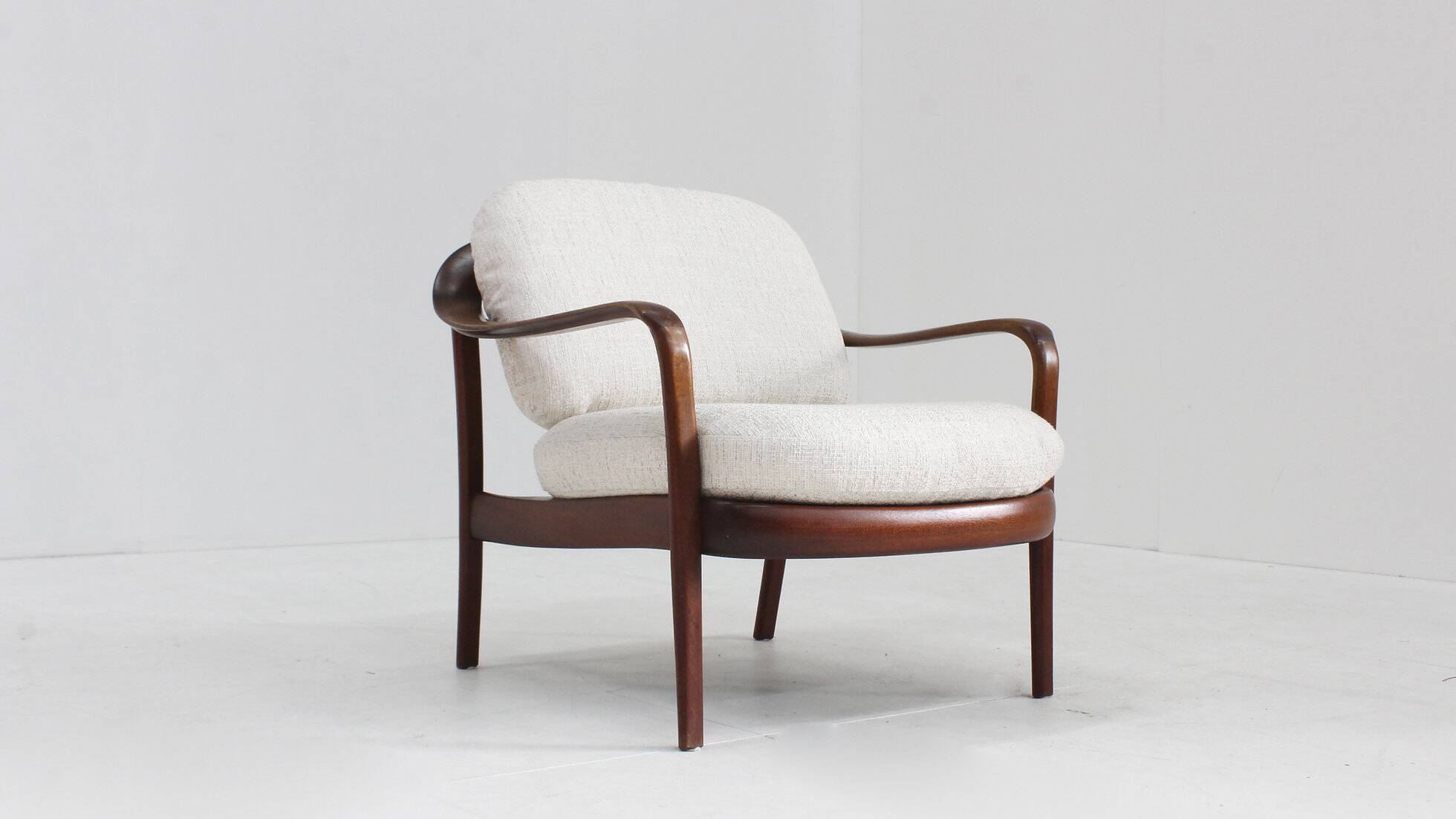 Set of 2 vintage Danish mid-century armchairs 1960s