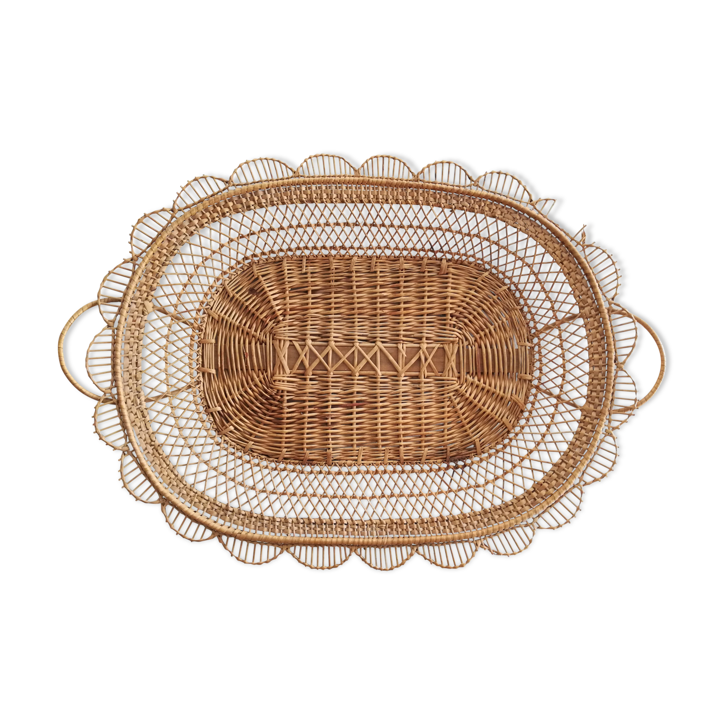 Rattan tray