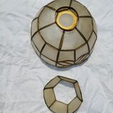 Set of 4 lampshade suspensions in mother-of-pearl