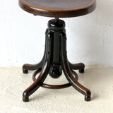 Fischel Bentwood Swivel Stool, 1930’