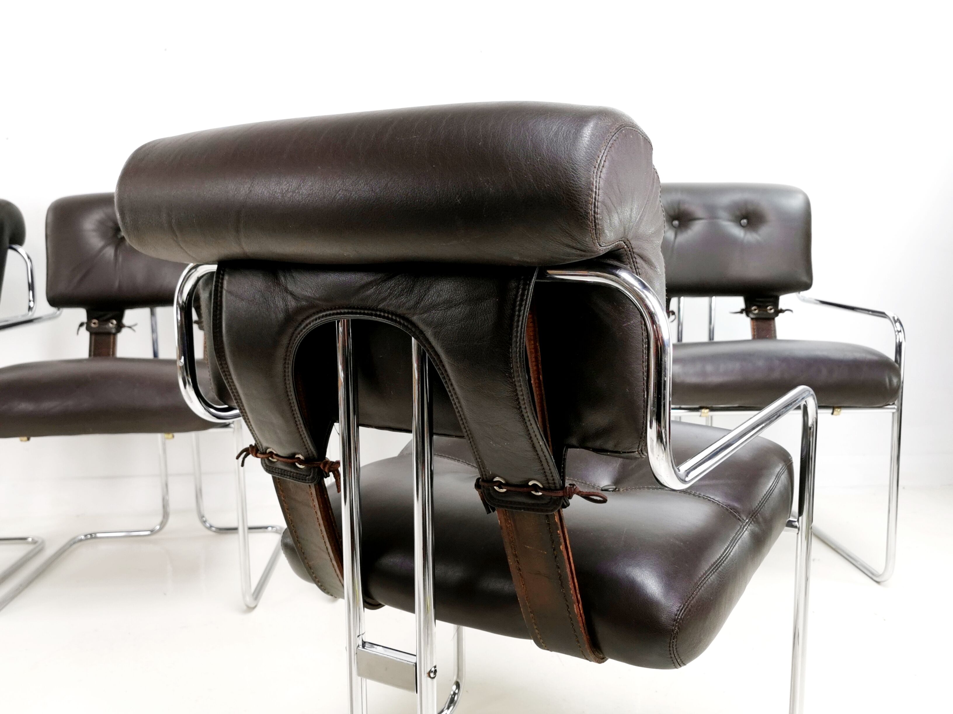 Set of 6 Tucroma chairs by Guido Faleschini