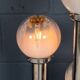 Vintage 20thc italian chrome & glass floor lamp by mazzega c.1970