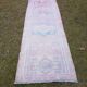 Vintage Turkish hallway rug 84x403 cm