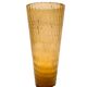 Large conical vase in opaque and wavy glass 20th century